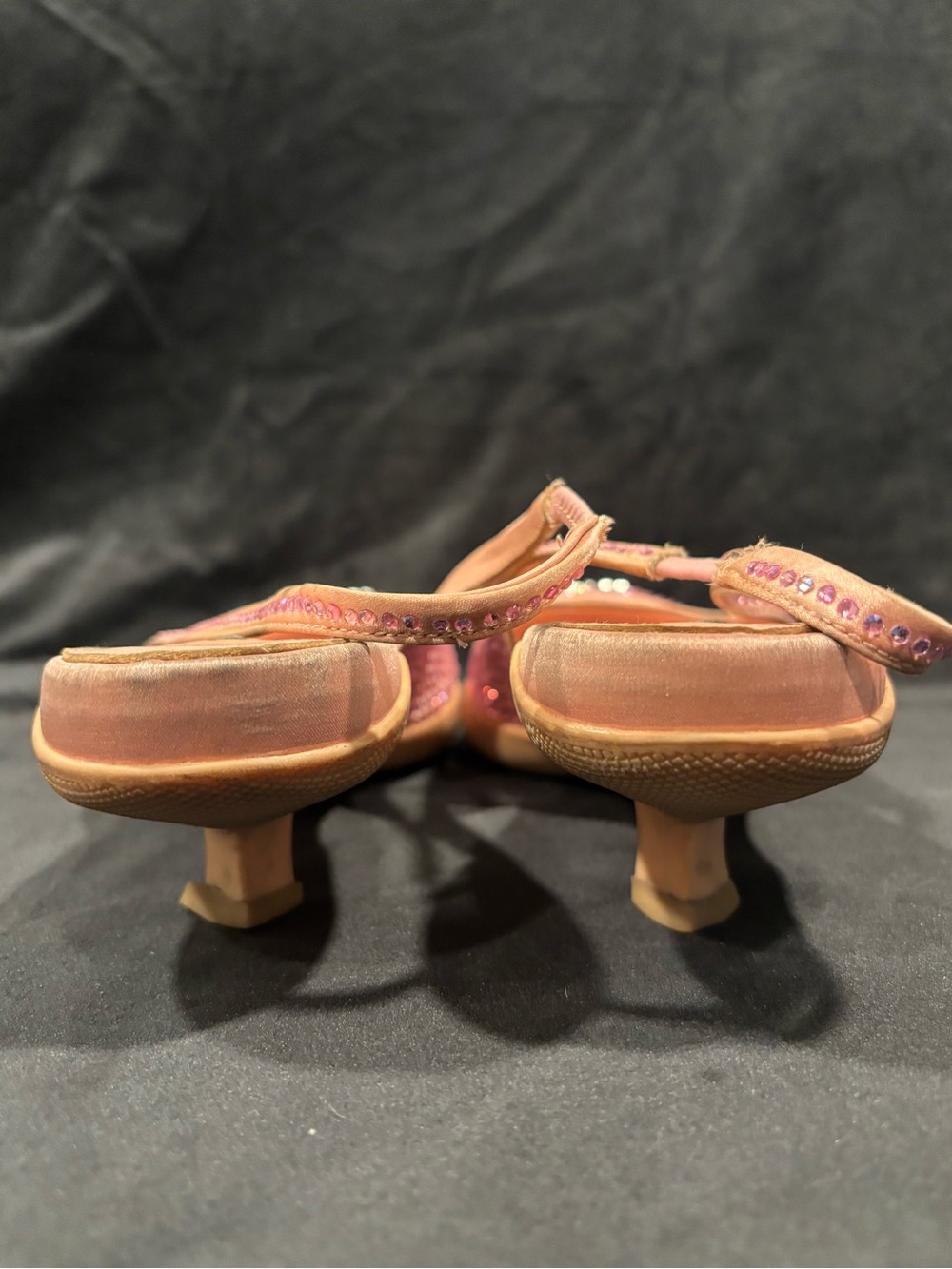 Prada Pink Crystal Embellished Slingback Kitten Heels - Picture 9 of 15